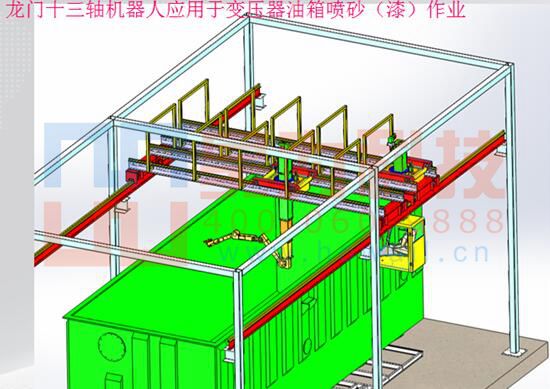 龍門(mén)十三軸涂裝機(jī)器人效果圖